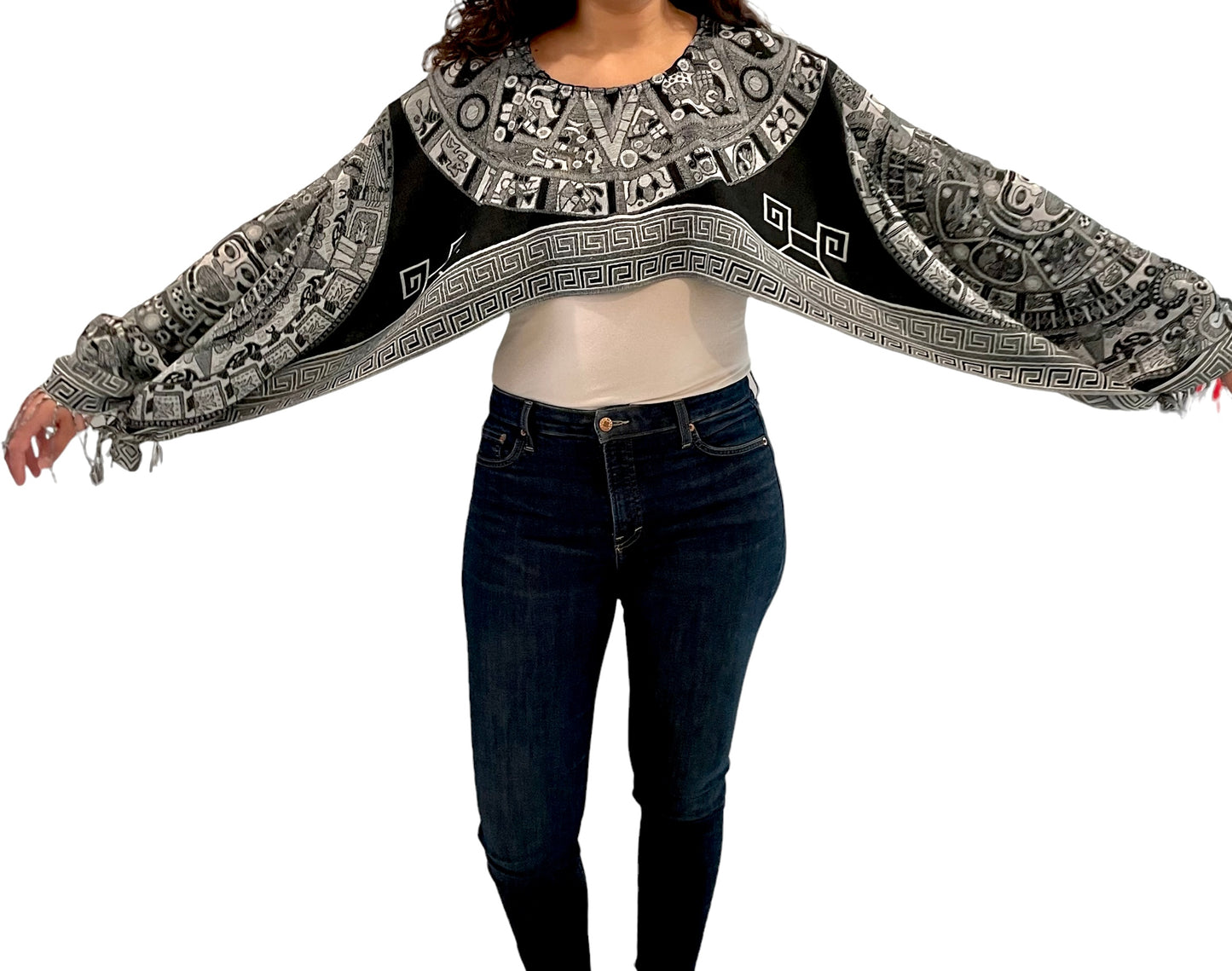 Aztec Calendar Top/Scarf/Gaban