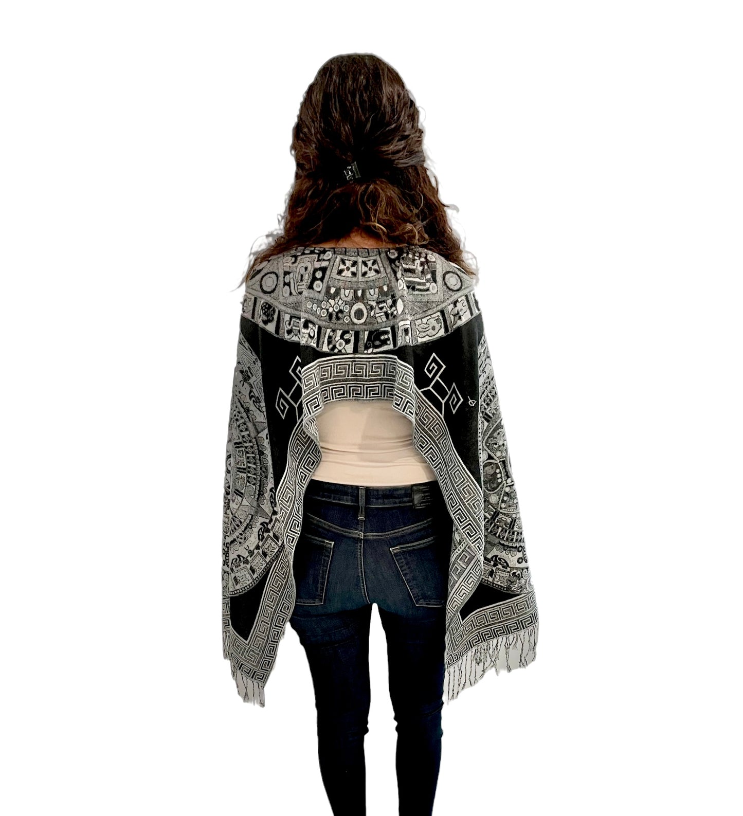 Aztec Calendar Top/Scarf/Gaban