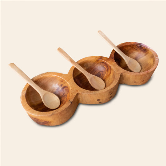 Wooden Salsa Bowls